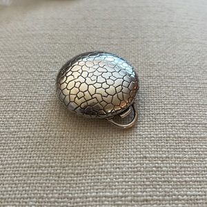 Registered Design French Sterling Silver Watch Case